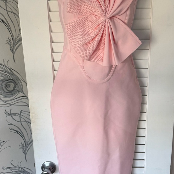 SHEIN Pink Maxi Bodycon Strapless Cocktail Dress - Picture 4 of 5